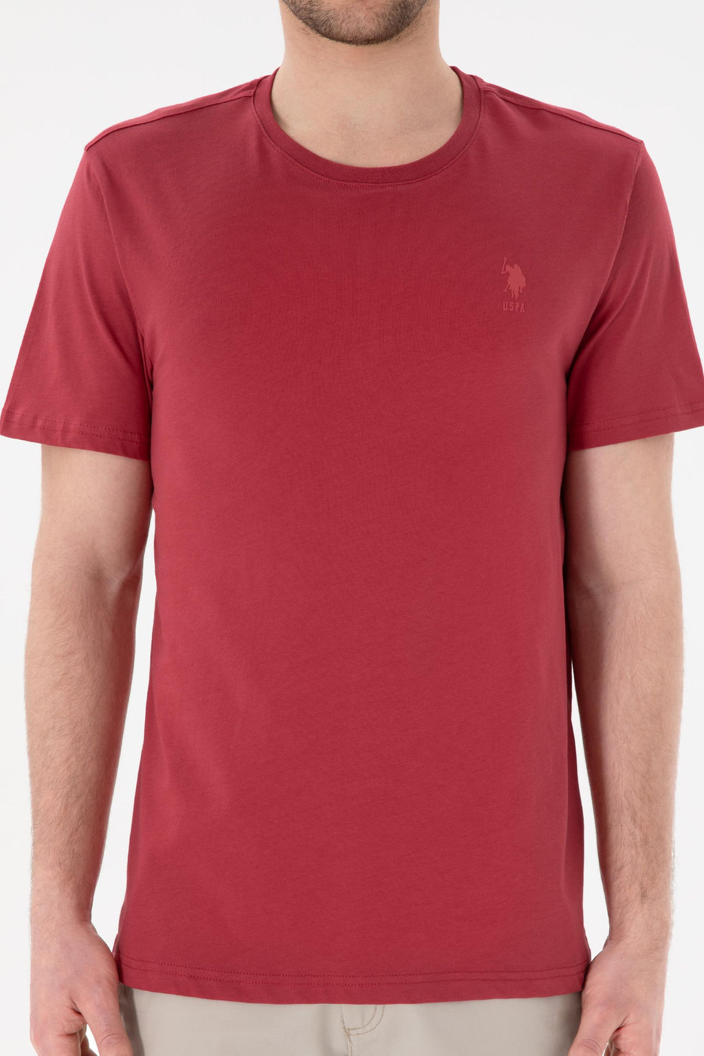 Erkek Regular Fit Bisiklet Yaka Vi_ne Basic Ti__rt Sepette S_rpriz _ndirim - U.s. polo assn фото 7