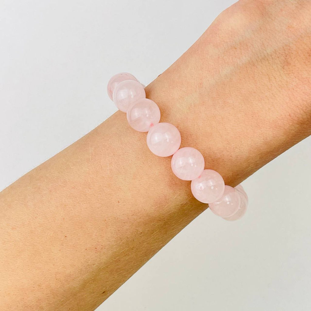 Браслет из Розового кварца 18 см