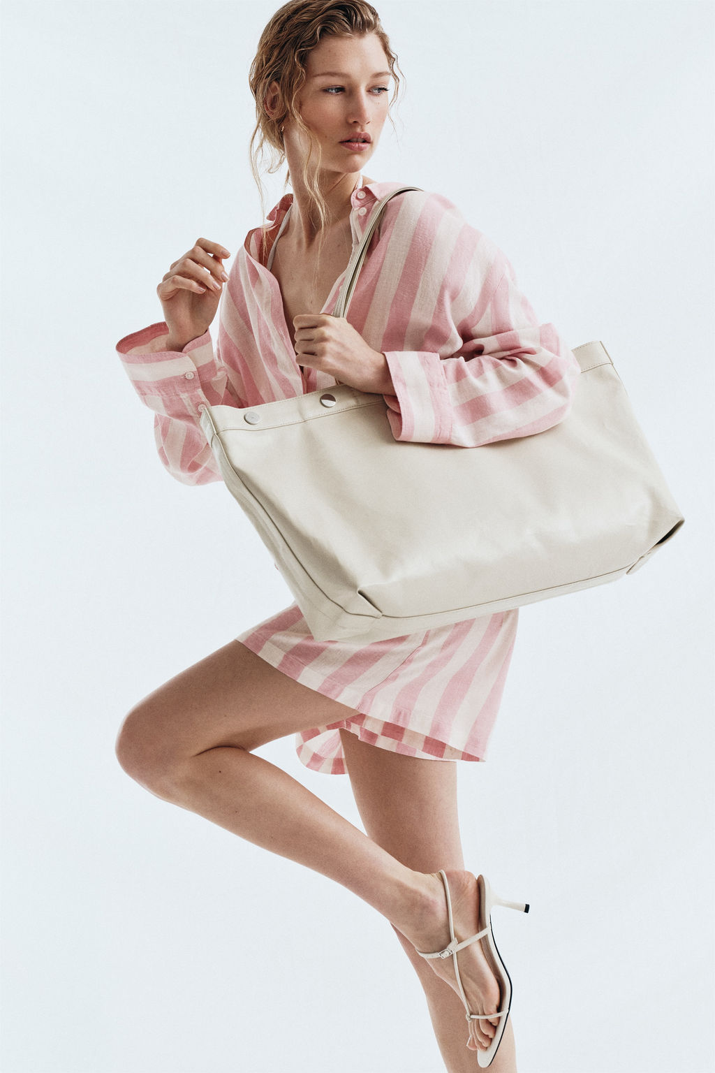 Pantal?n corto en mezcla de lino - H&m фото 4