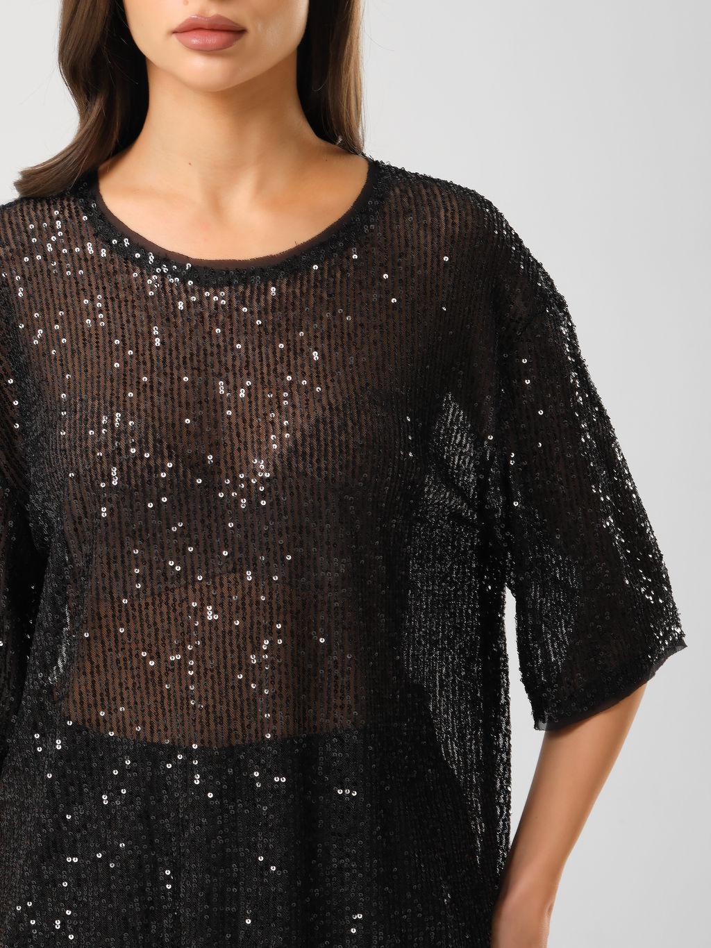 Блузка с пайетками - Stilla фото 11