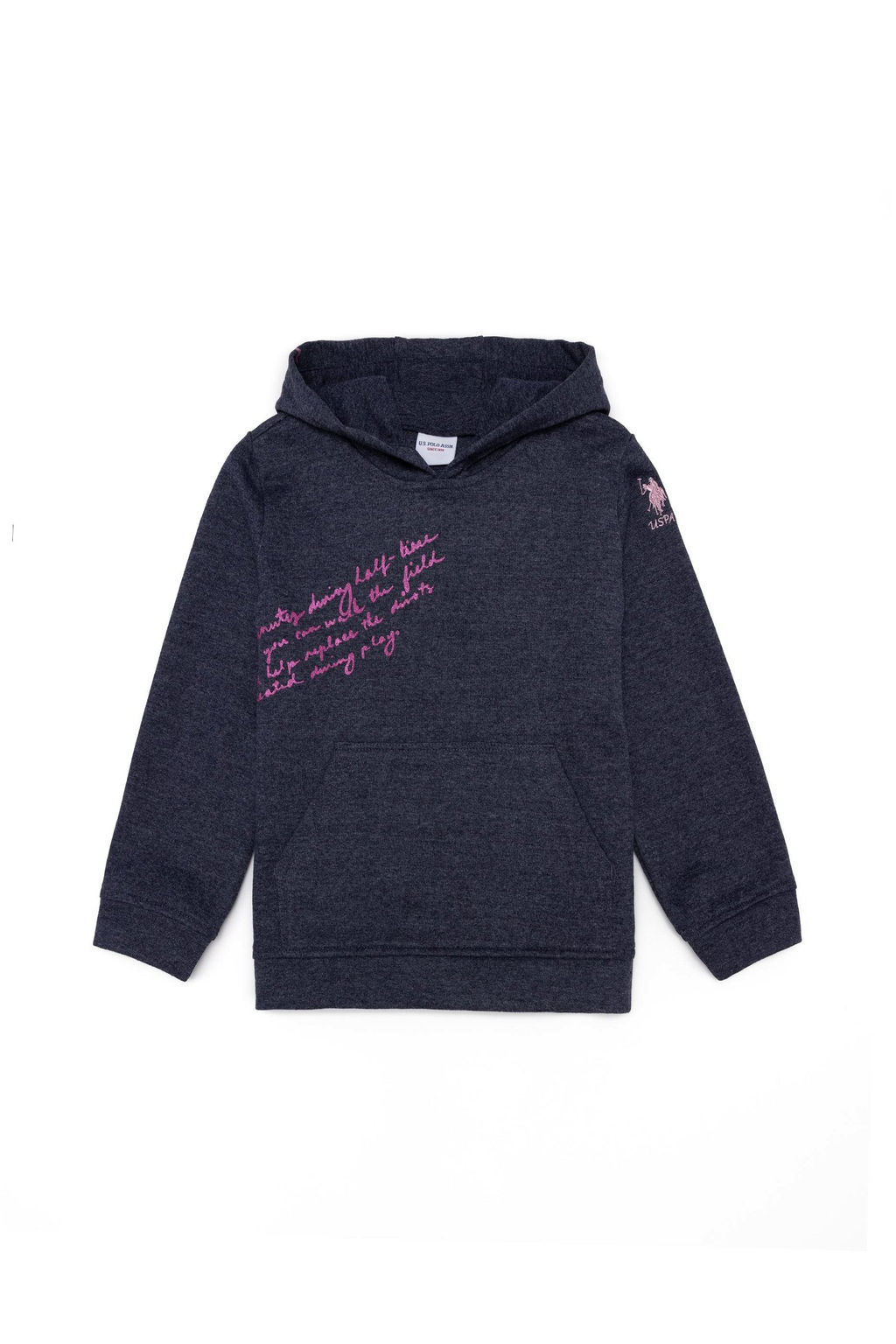 Темно-синяя толстовка для девочек - U.s. polo assn фото 6