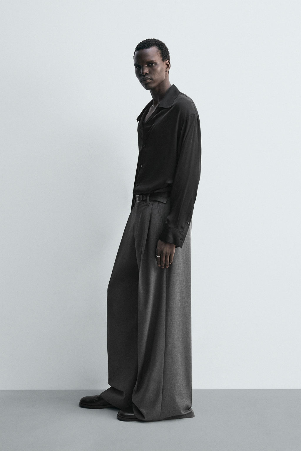 RELAXED FIT FLOWING SHIRT - Zara фото 4