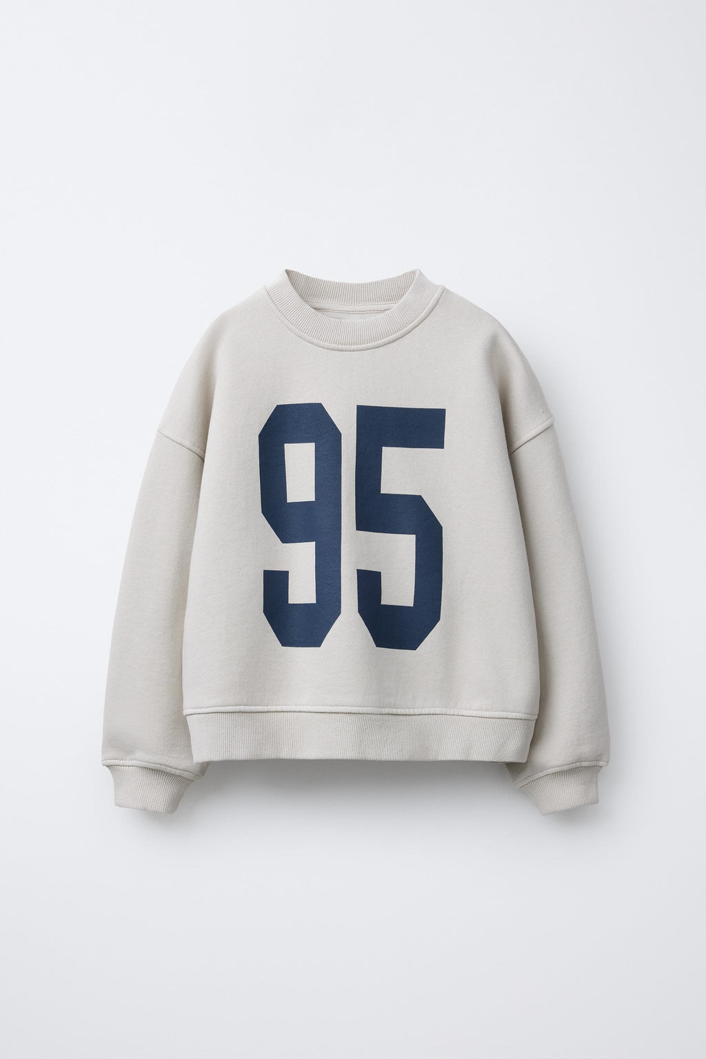 NUMBER PRINT SWEATSHIRT