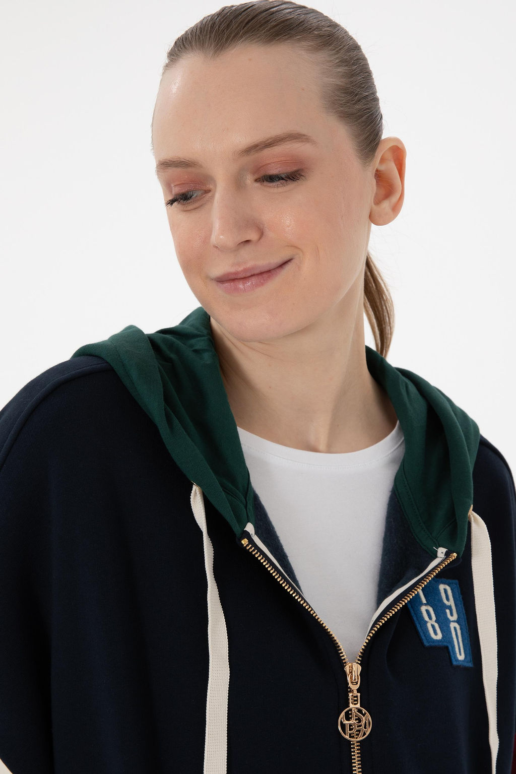 Kad_n Lacivert Sweatshirt Sepette S_rpriz _ndirim - U.s. polo assn фото 2