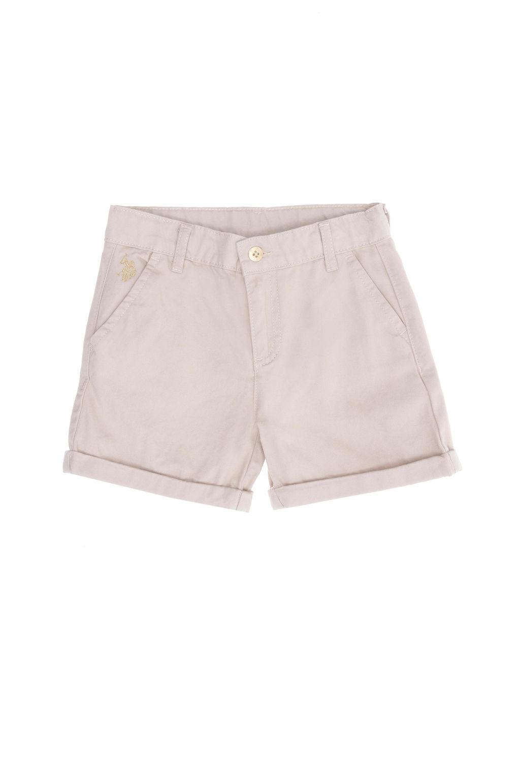 U. S. Polo Assn Бежевые тканые шорты для девочек - U.s. polo assn фото 3
