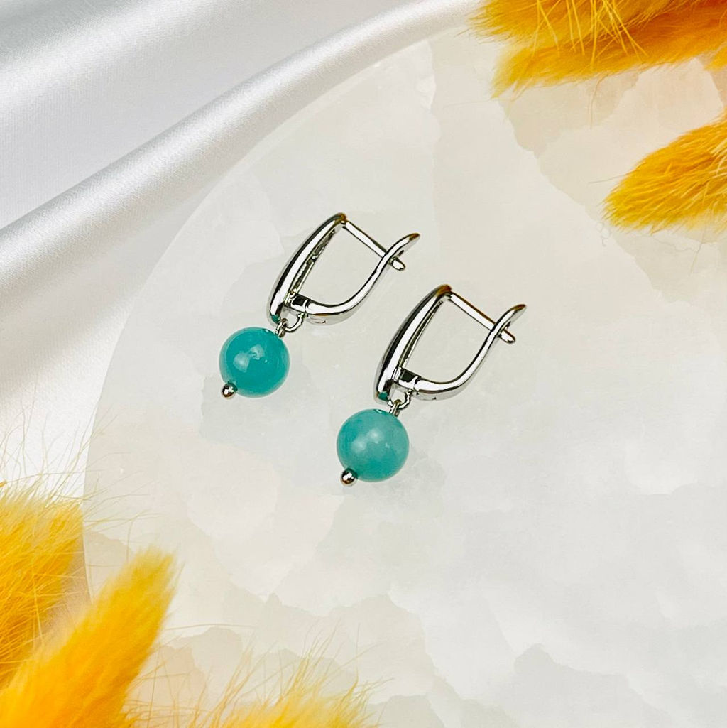 Серьги из Амазонита