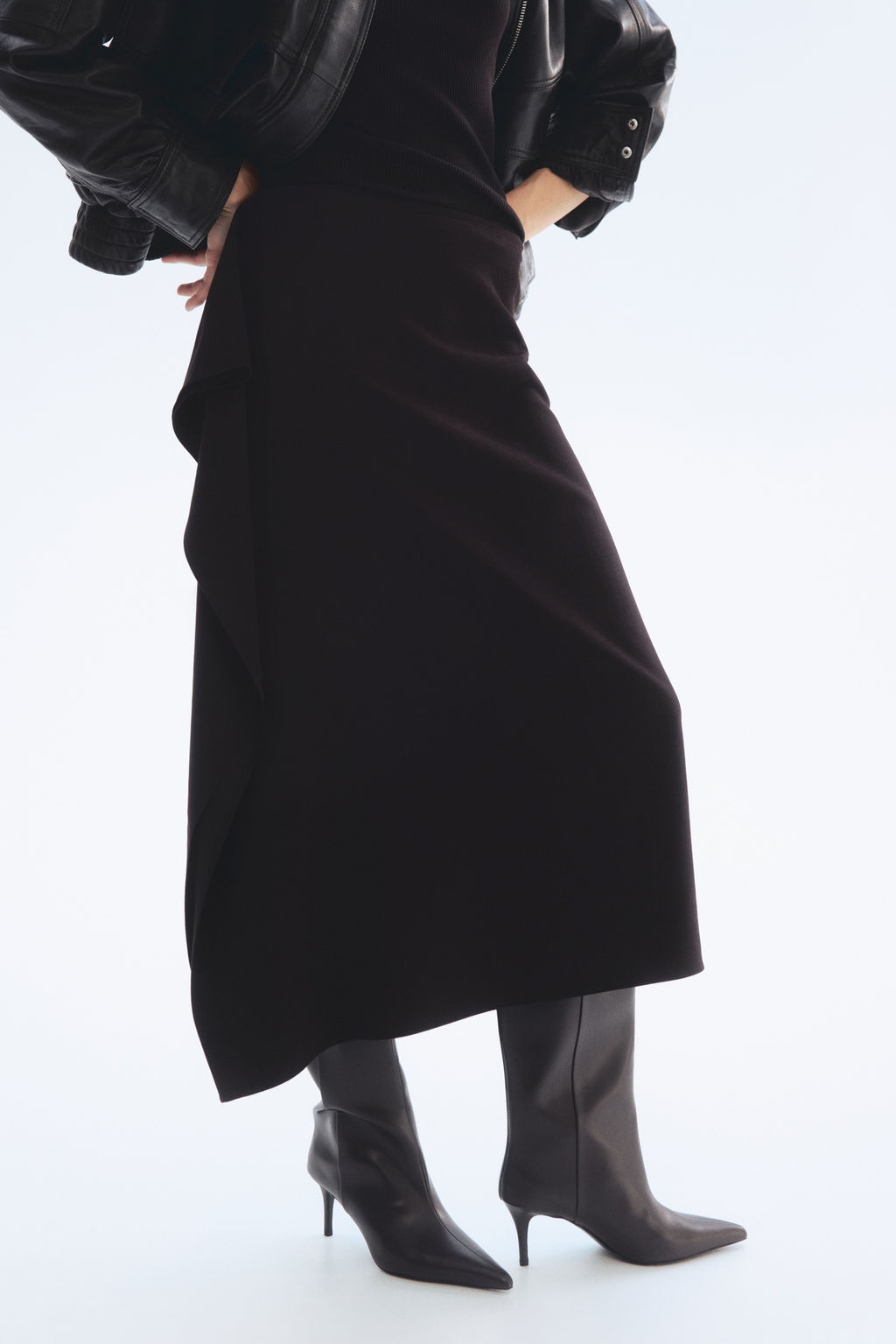 Falda midi con volante - H&m фото 3