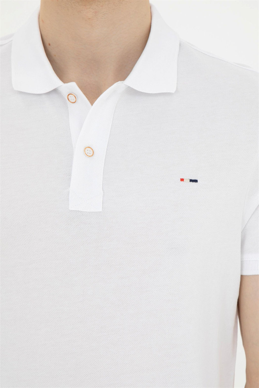Мужская белая базовая футболка - U.s. polo assn фото 7