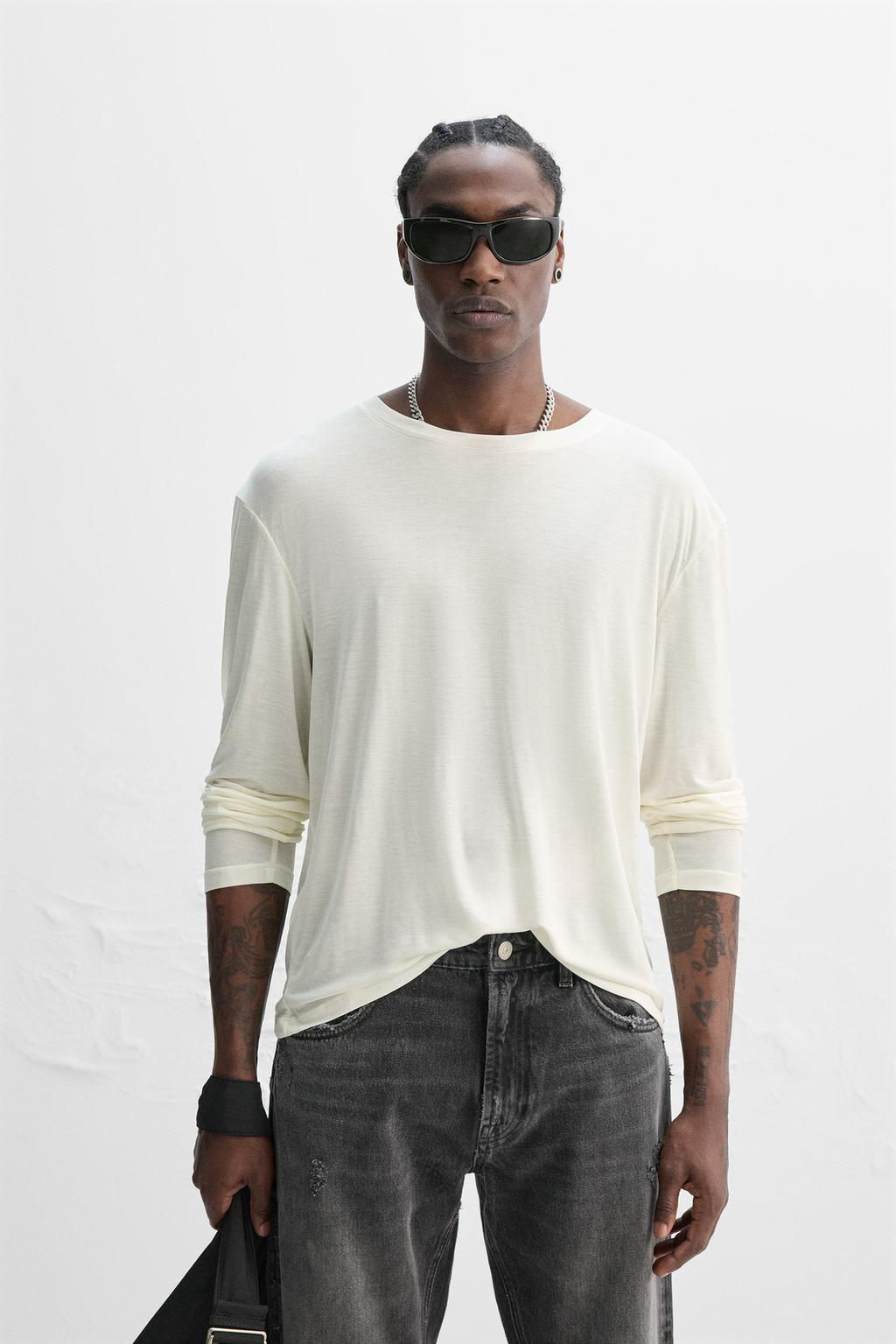 LIMITED EDITION LYOCELL T-SHIRT - Zara фото 10