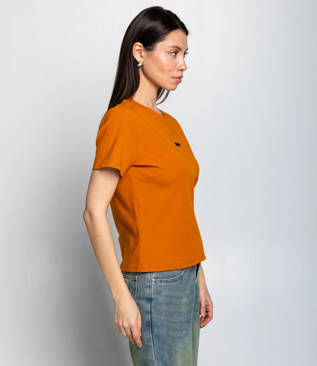 Футболка #КТ230, терракотовый