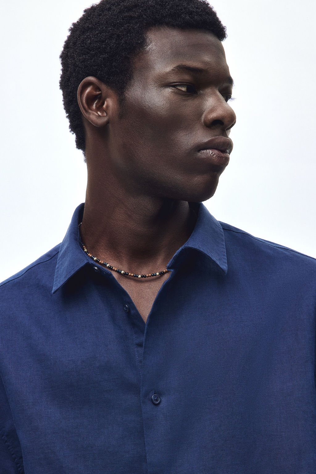 Camisa en mezcla de lino Relaxed Fit - H&m фото 3
