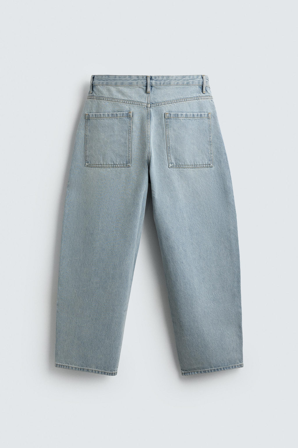 JEANS TAPERED WIDE FIT / Azul claro - Zara фото 8