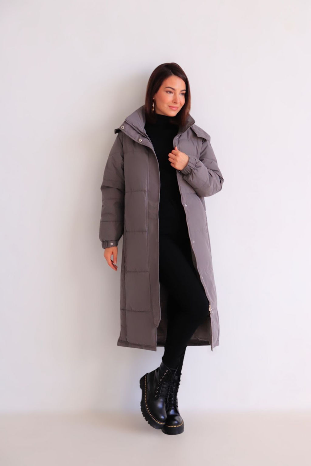 Martichelli Пуховик серый  фото 4