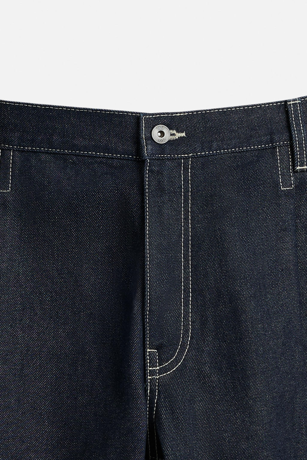 BELTED BAGGY FIT DENIM BERMUDA SHORTS - Zara фото 19
