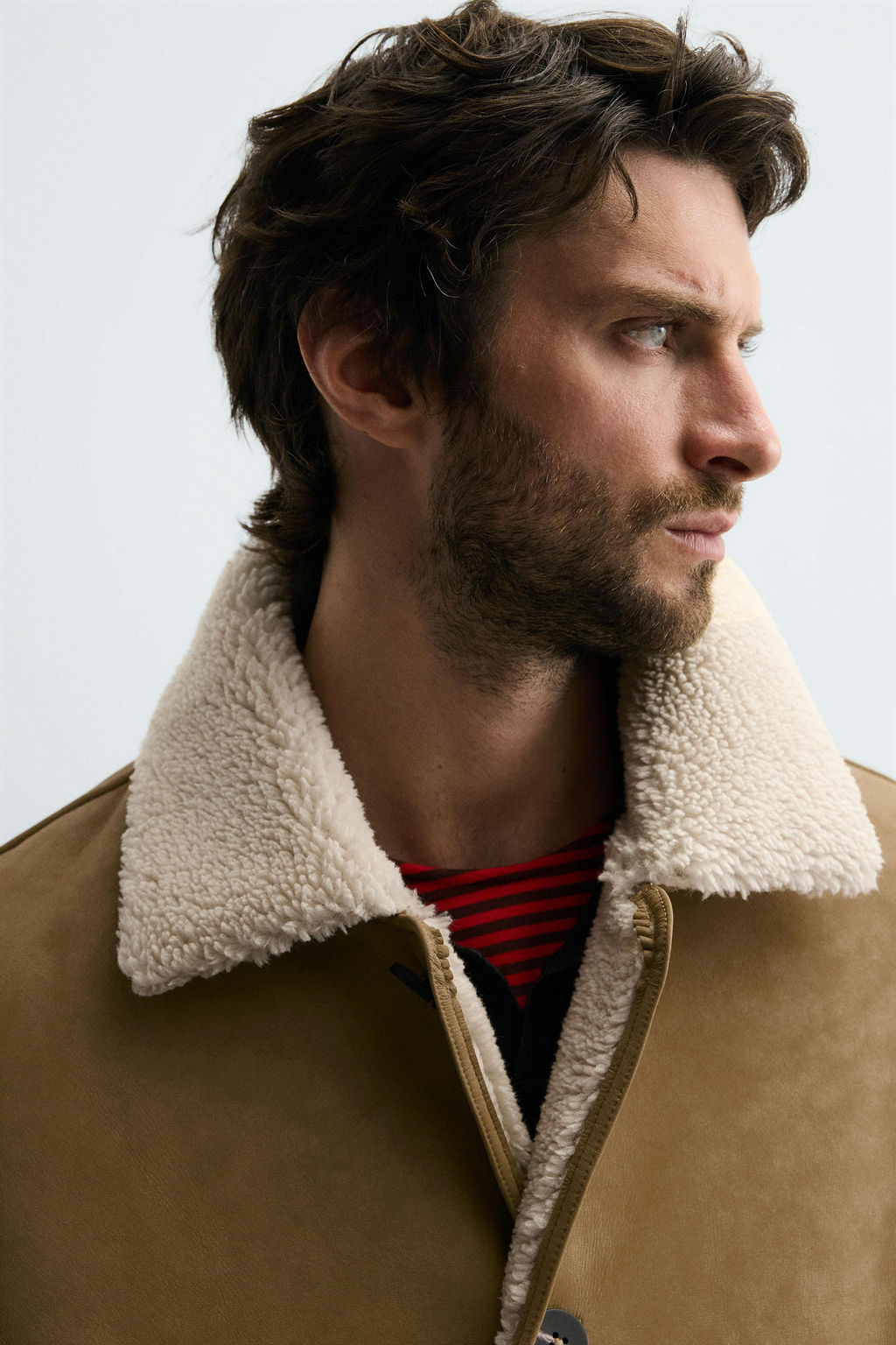 DOUBLE-FACED FAUX LEATHER JACKET - Zara фото 5