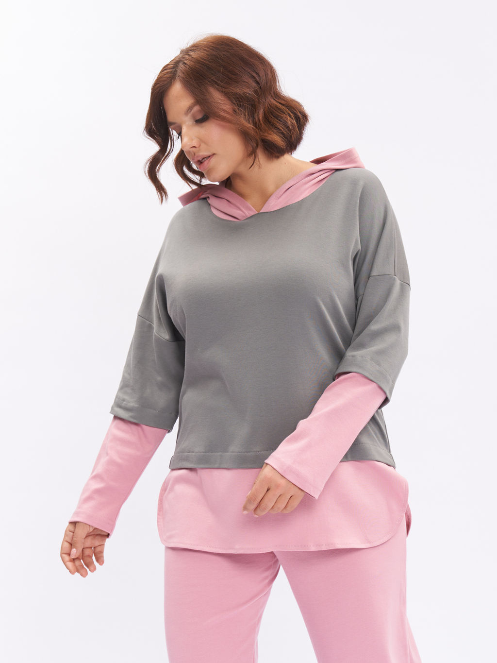 Худи тонкое HU00202GRY23 - Артесса фото 8