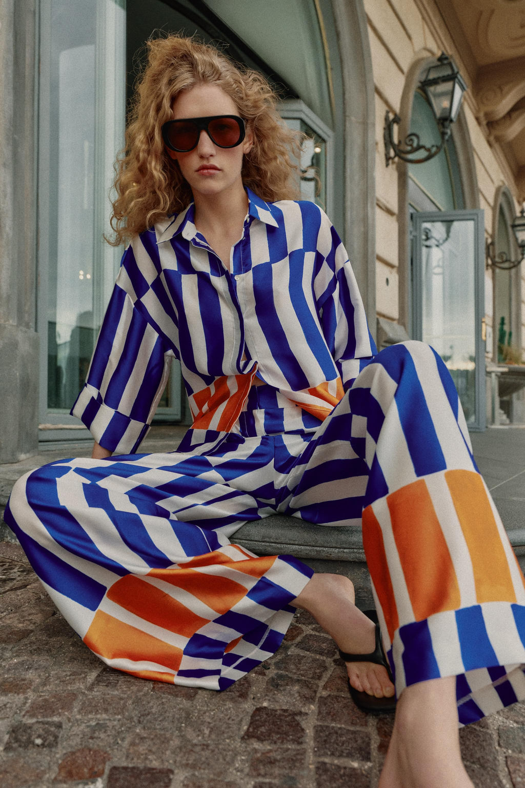 CAMISA OVERSIZE RAYAS / Multicolor - Zara фото 6