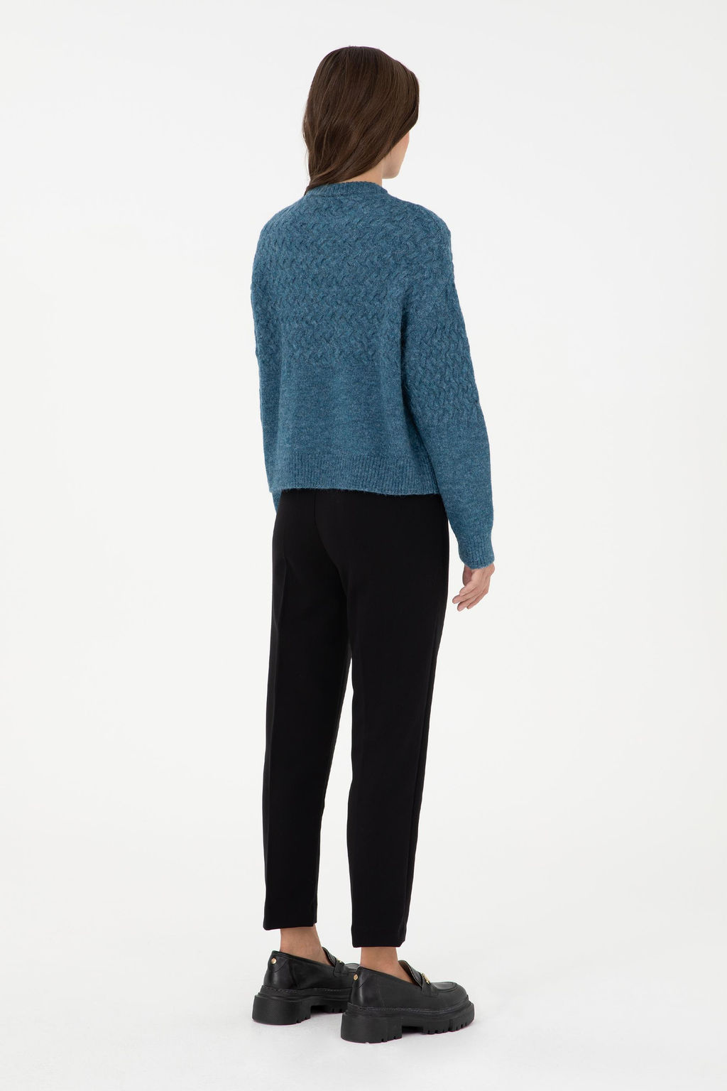 Женские черные брюки из плотной ткани Неожиданная скидка в корзине - U.s. polo assn фото 4