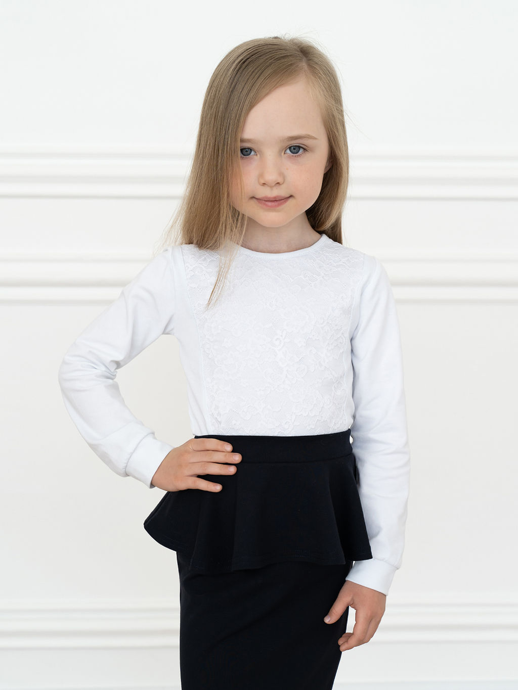 Джемпер детский белый Д-261 (152, 80)