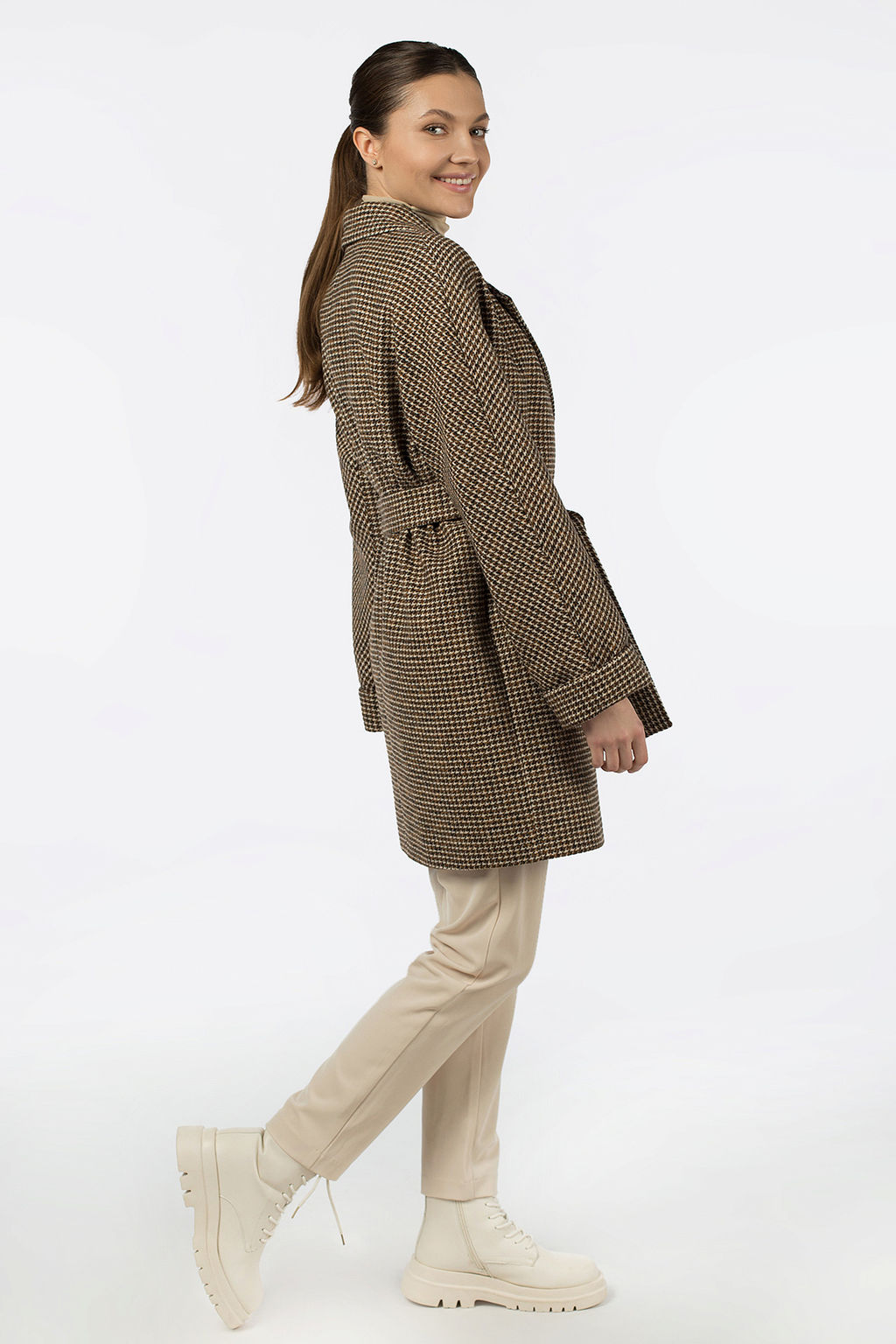 Пальто женское демисезонное (пояс) - Империя пальто фото 3