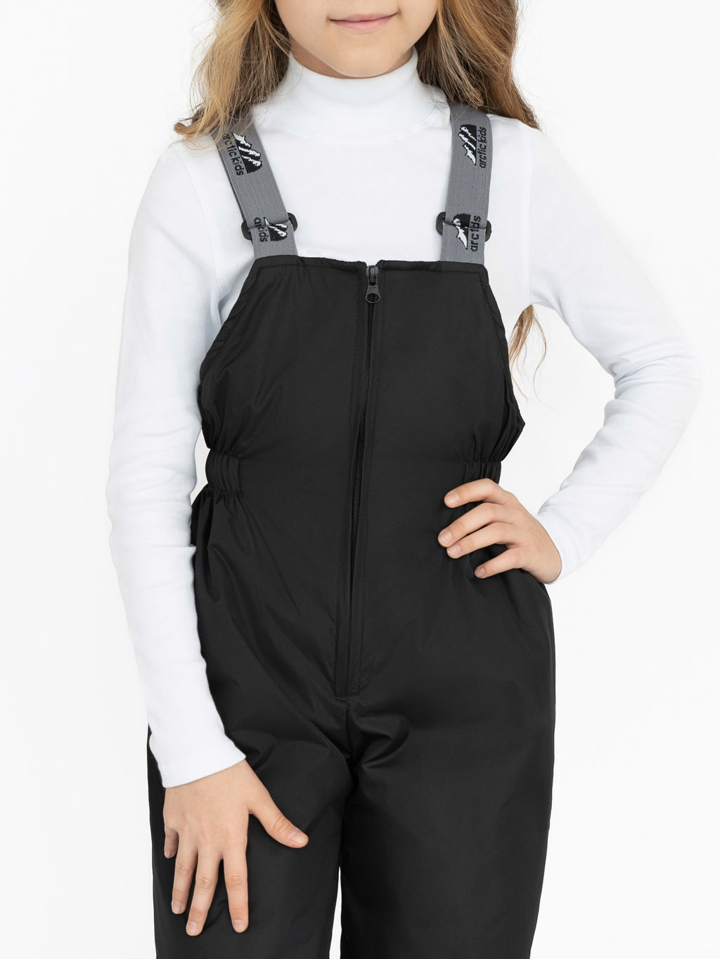 Полукомбинезон детский черный 60-006/2 (128, 64)