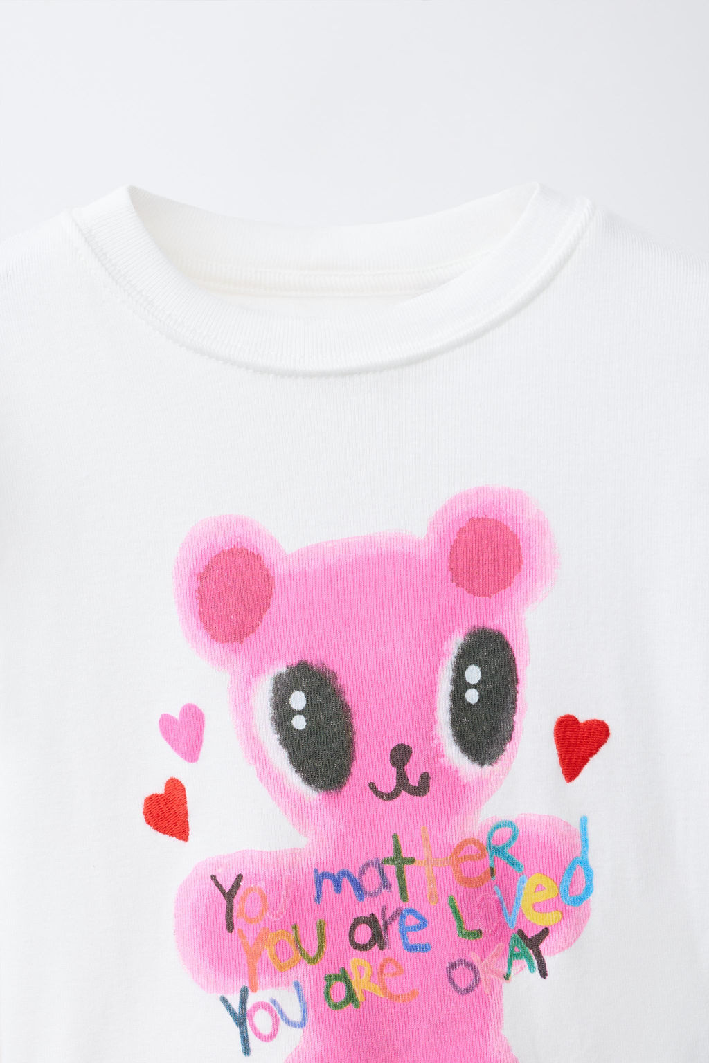 CAMISETA ESTAMPADO OSITO / Blanco roto - Zara фото 3