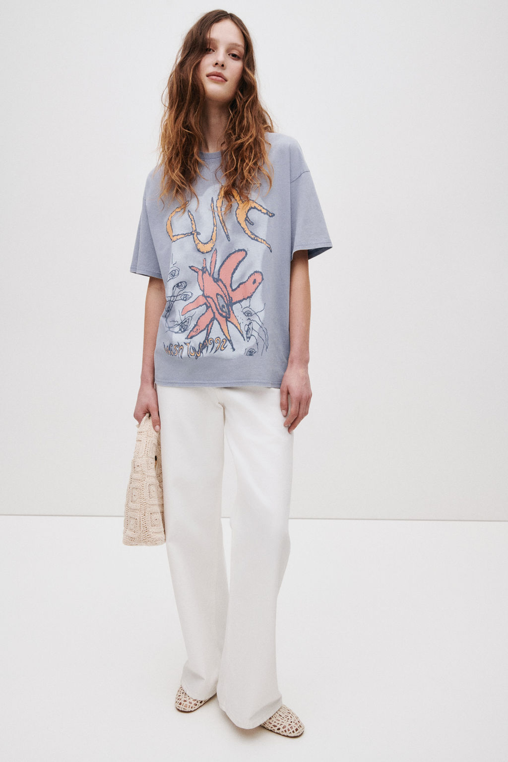 Camiseta oversize con motivo estampado - H&m фото 9