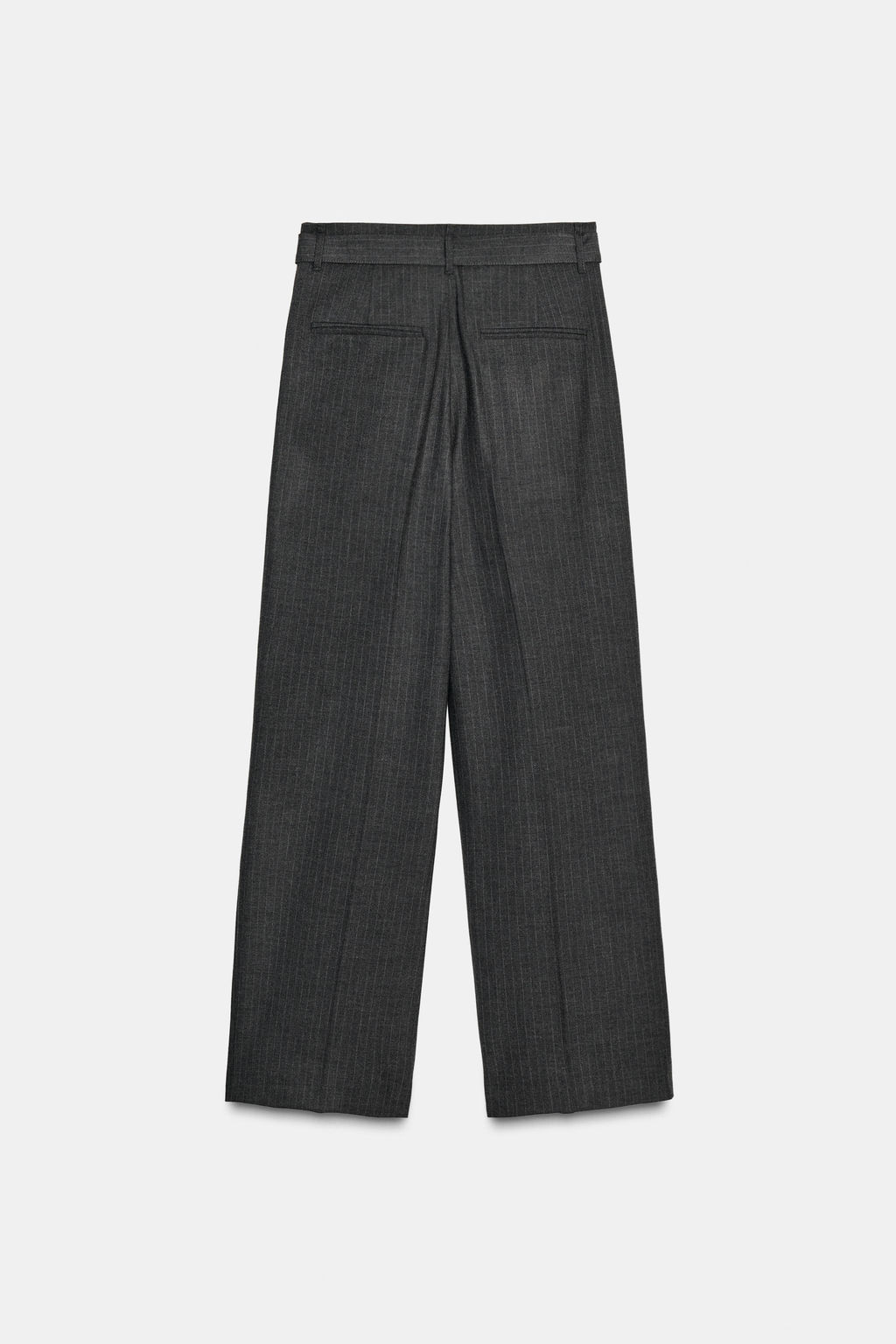 PINSTRIPED TROUSERS WITH BELT - Zara фото 6