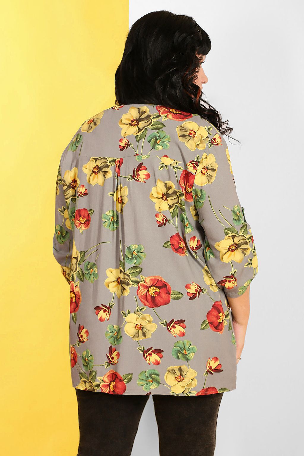 Блузка с цветочным принтом - Almond фото 2