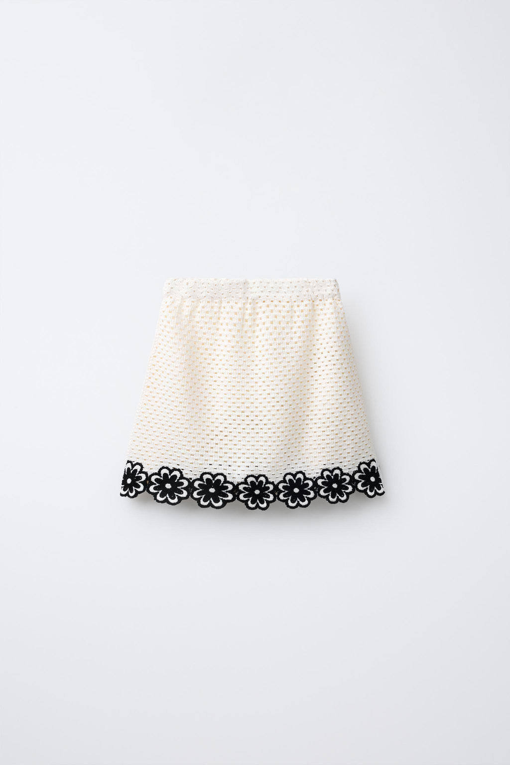 FLORAL CROCHET KNIT SKIRT - Zara фото 2