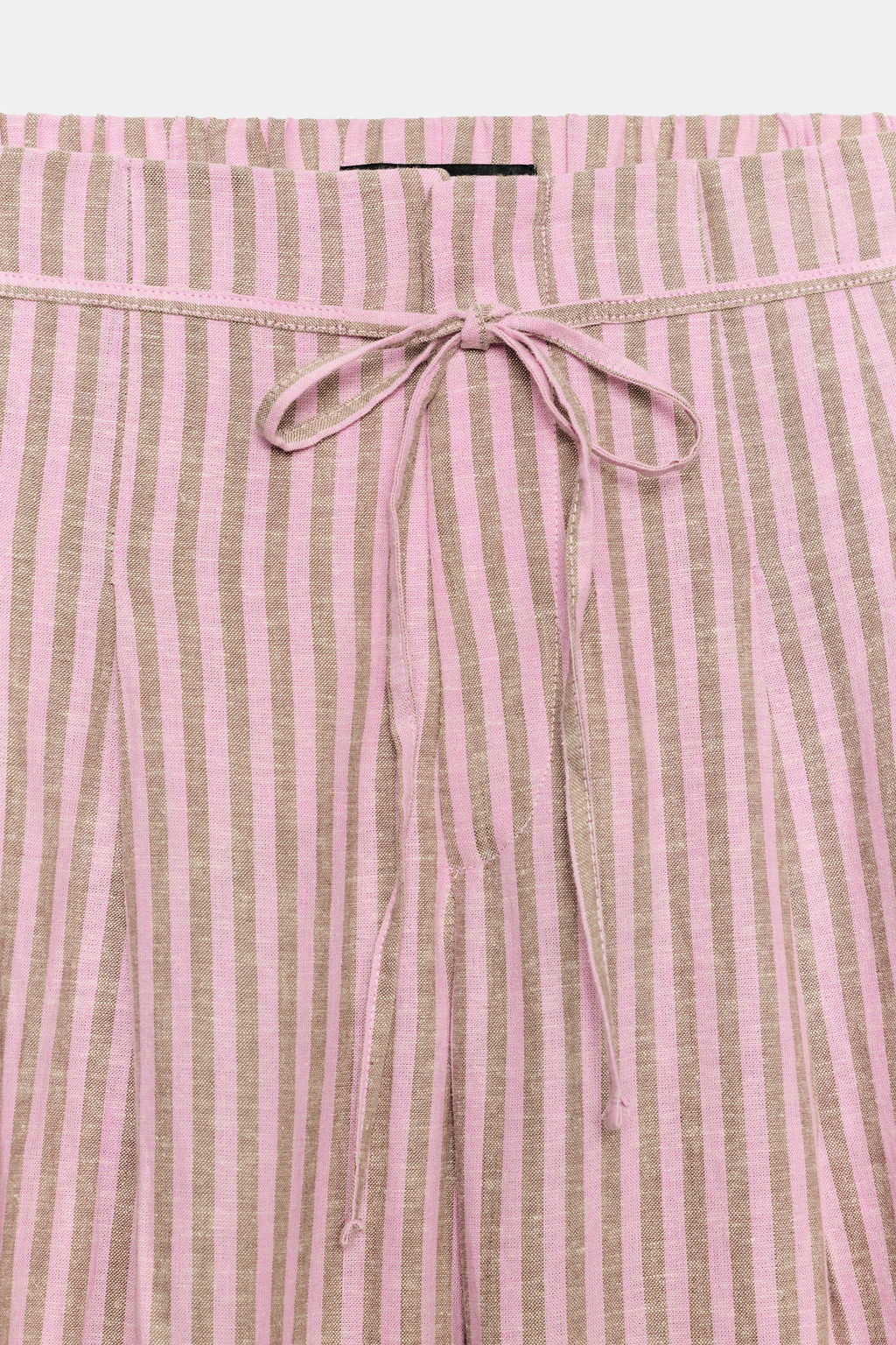 PANTAL?N CORD?N RAYAS CON LINO / Rosa - Zara фото 7