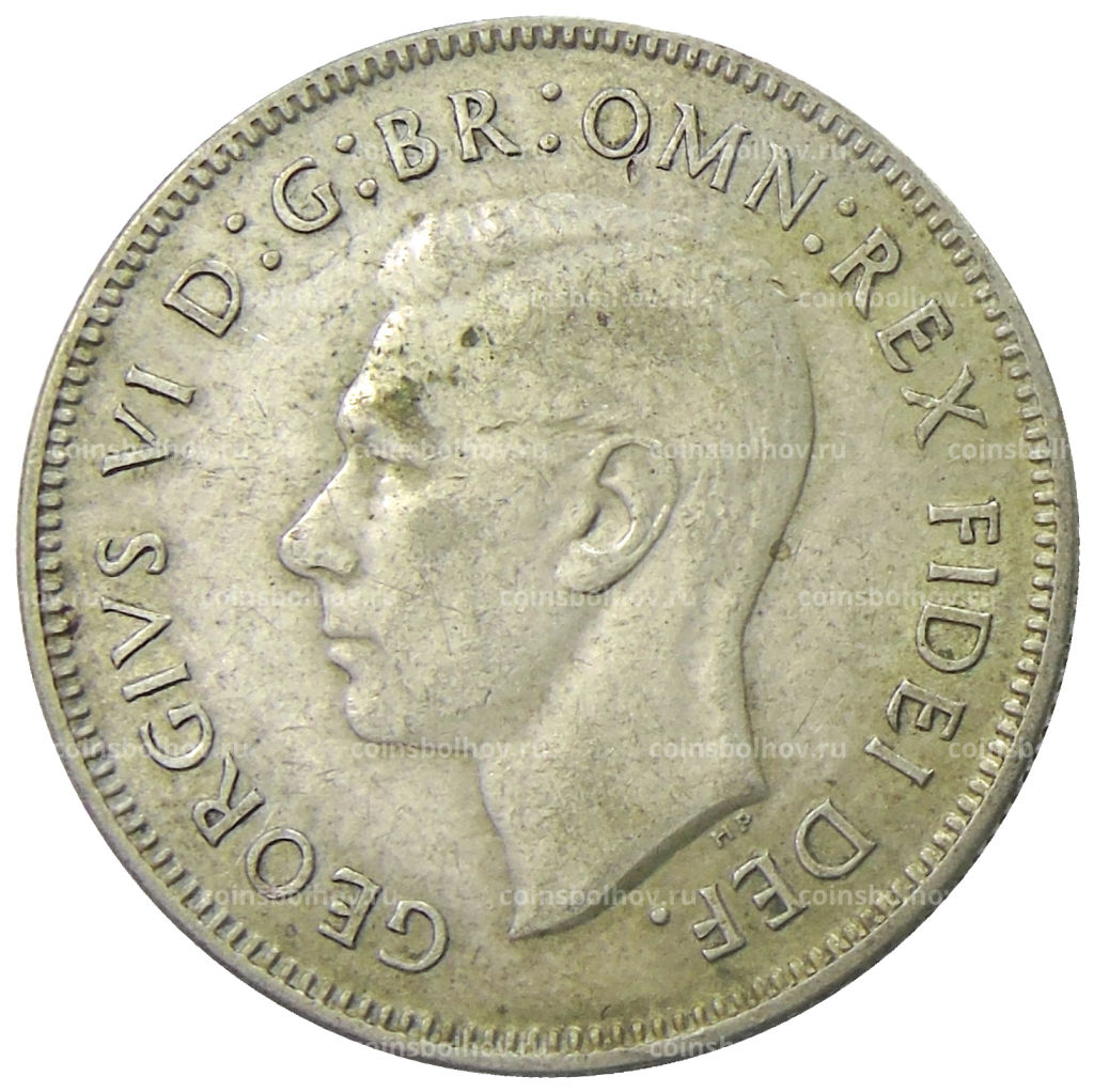 1 флорин (2 шиллинга) 1951 года Австралия  50 лет Федерации