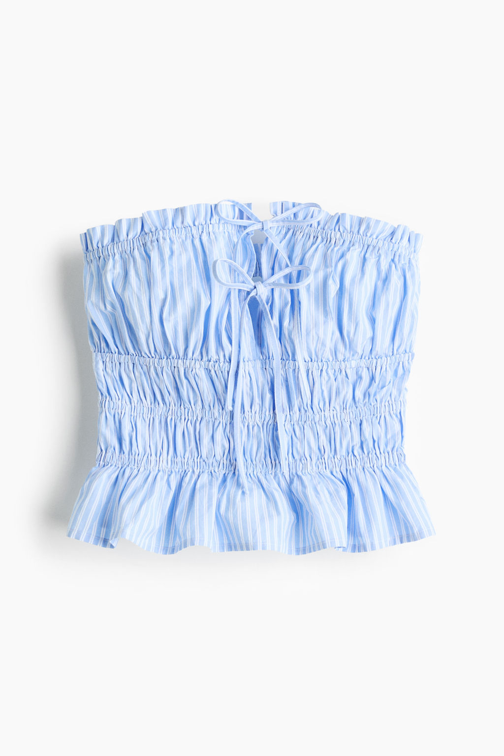 Top bandeau de algod?n con cord?n de ajuste - H&m фото 2