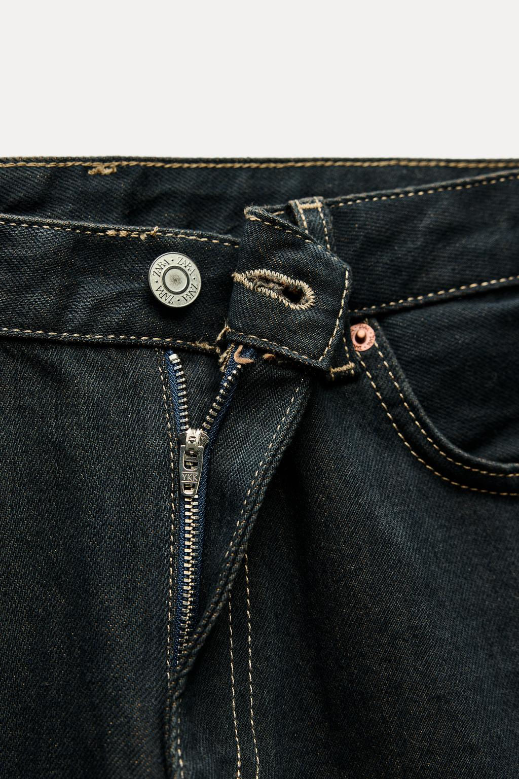 JEANS TRF RELAXED MINI FOLD UP LOW RISE - Zara фото 9