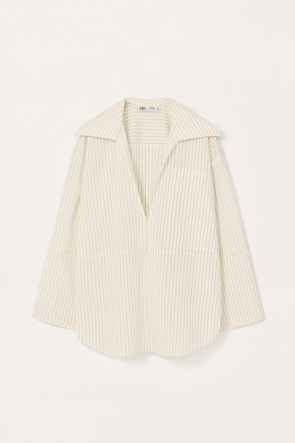 LIMITED EDITION STRIPED SHIRT WITH VENTS - Zara фото 8