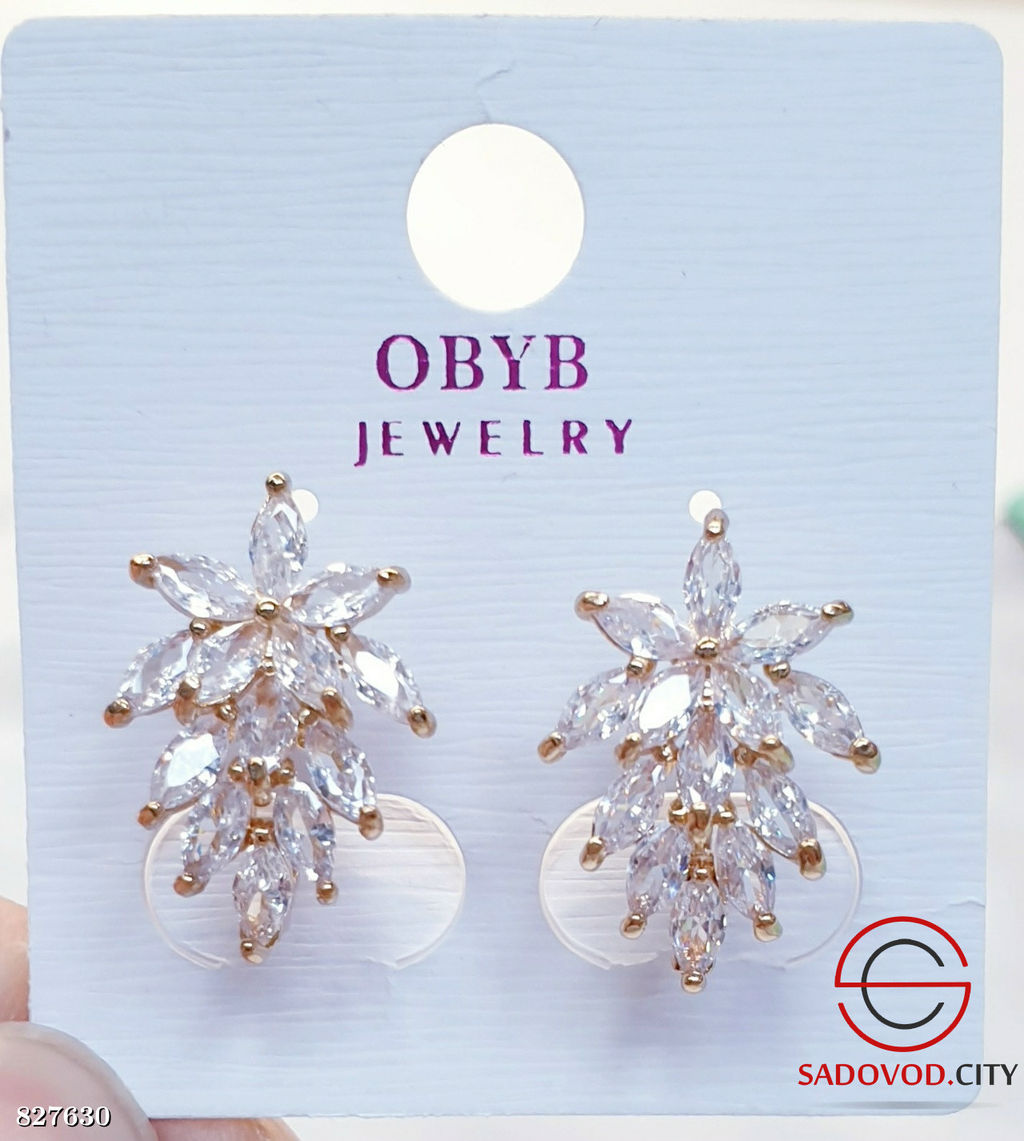 Серьги женские с камнями