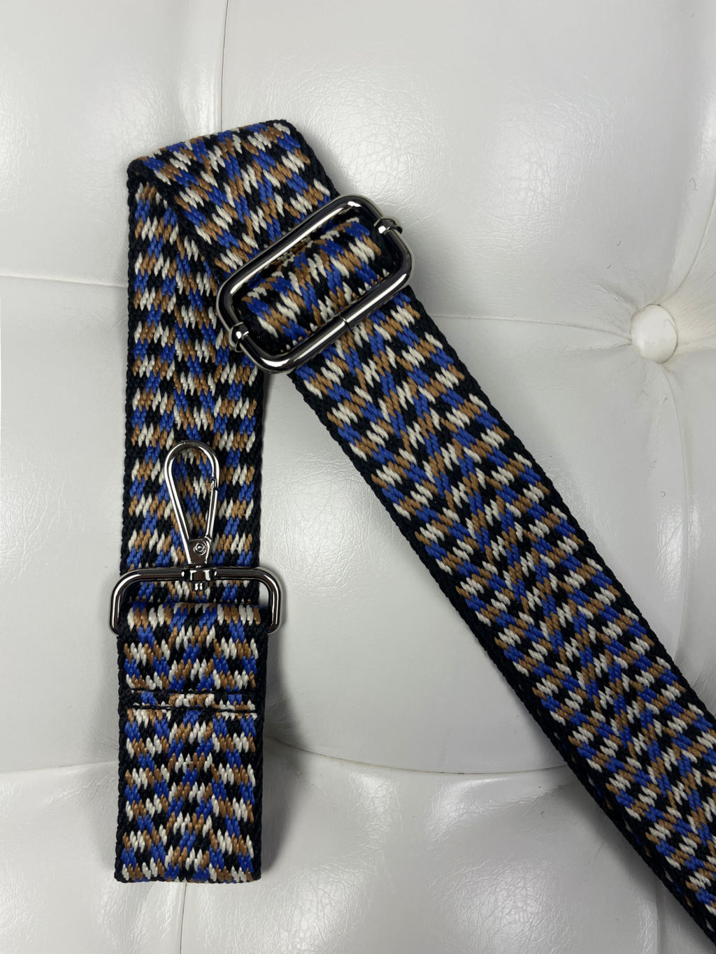 LACCOMA ремень 1000-елка-3,8-кор/беж/чер/син полиэстр