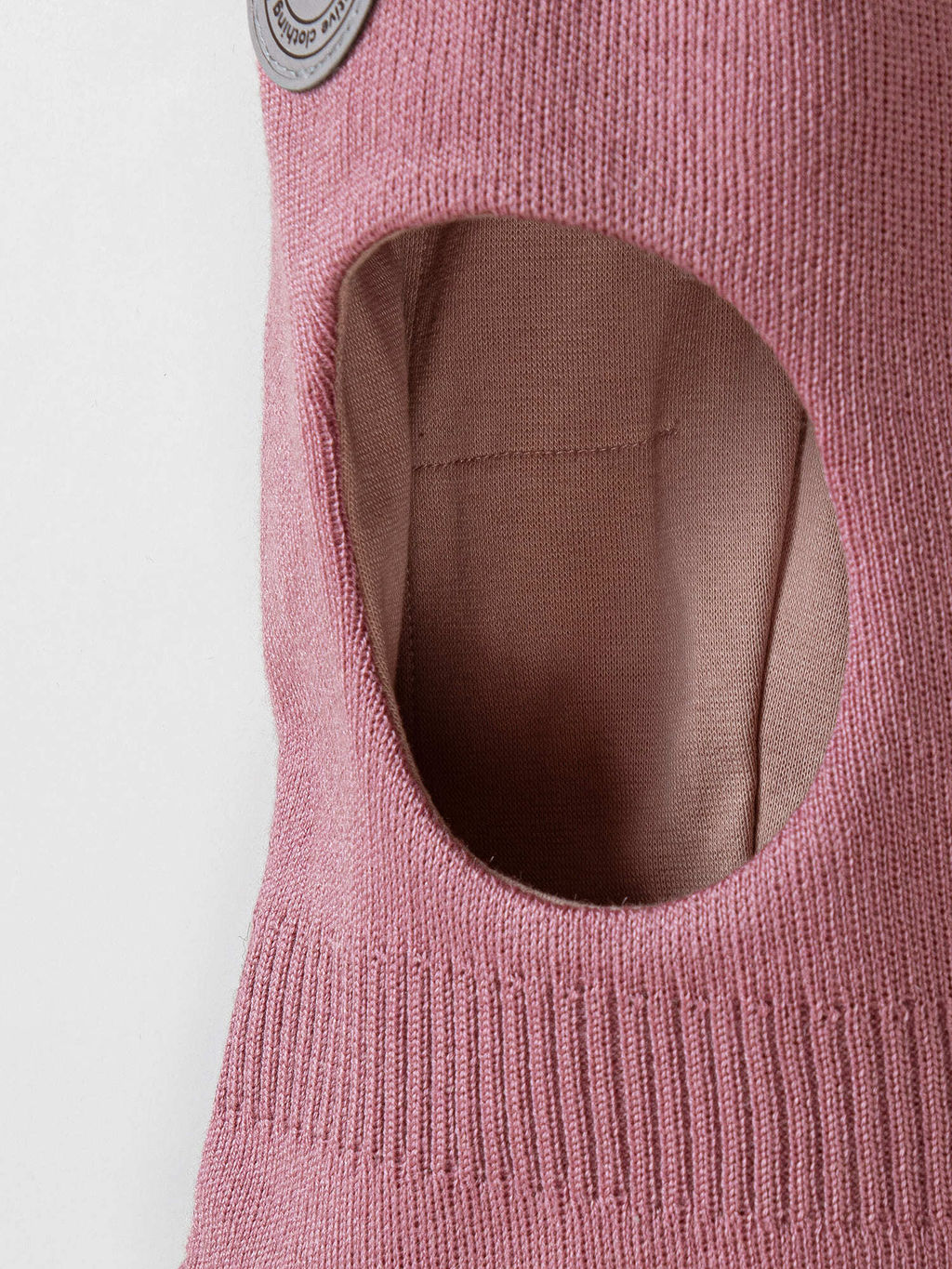 Шлем демисезонный из смесовой шерсти Пудра - Bungly фото 2