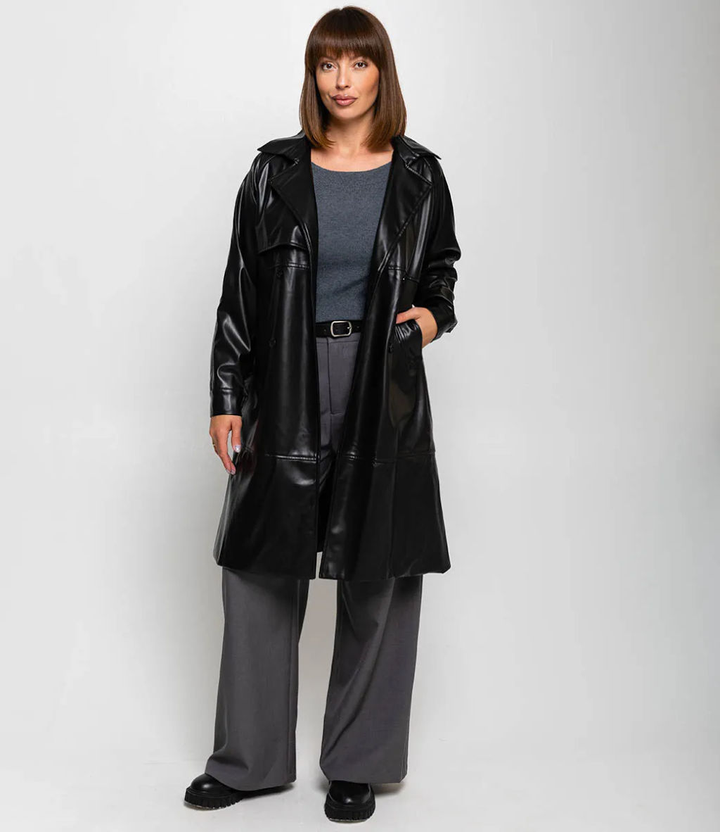 Тренч #КТ5505 (1), чёрный