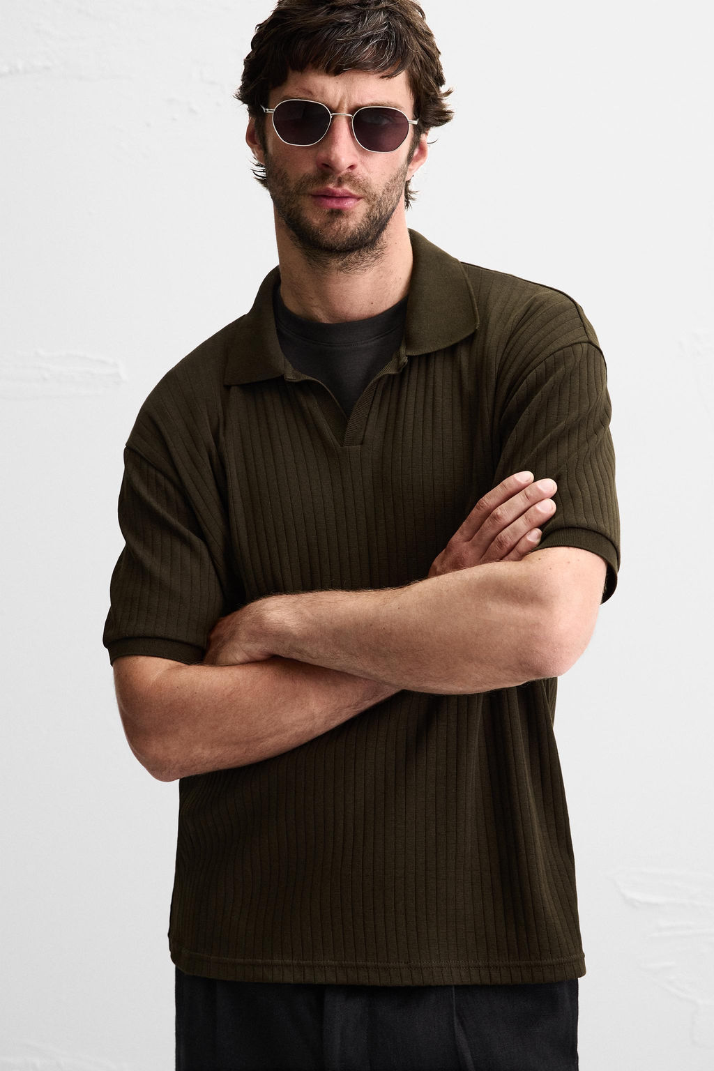 RIB POLO SHIRT - Zara фото 5