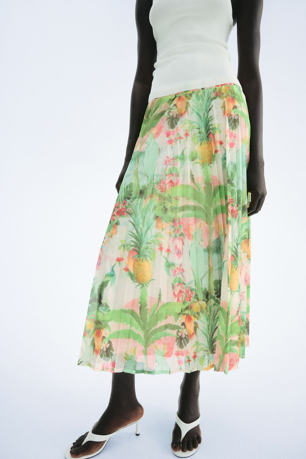 Falda midi plisada - H&m фото 3