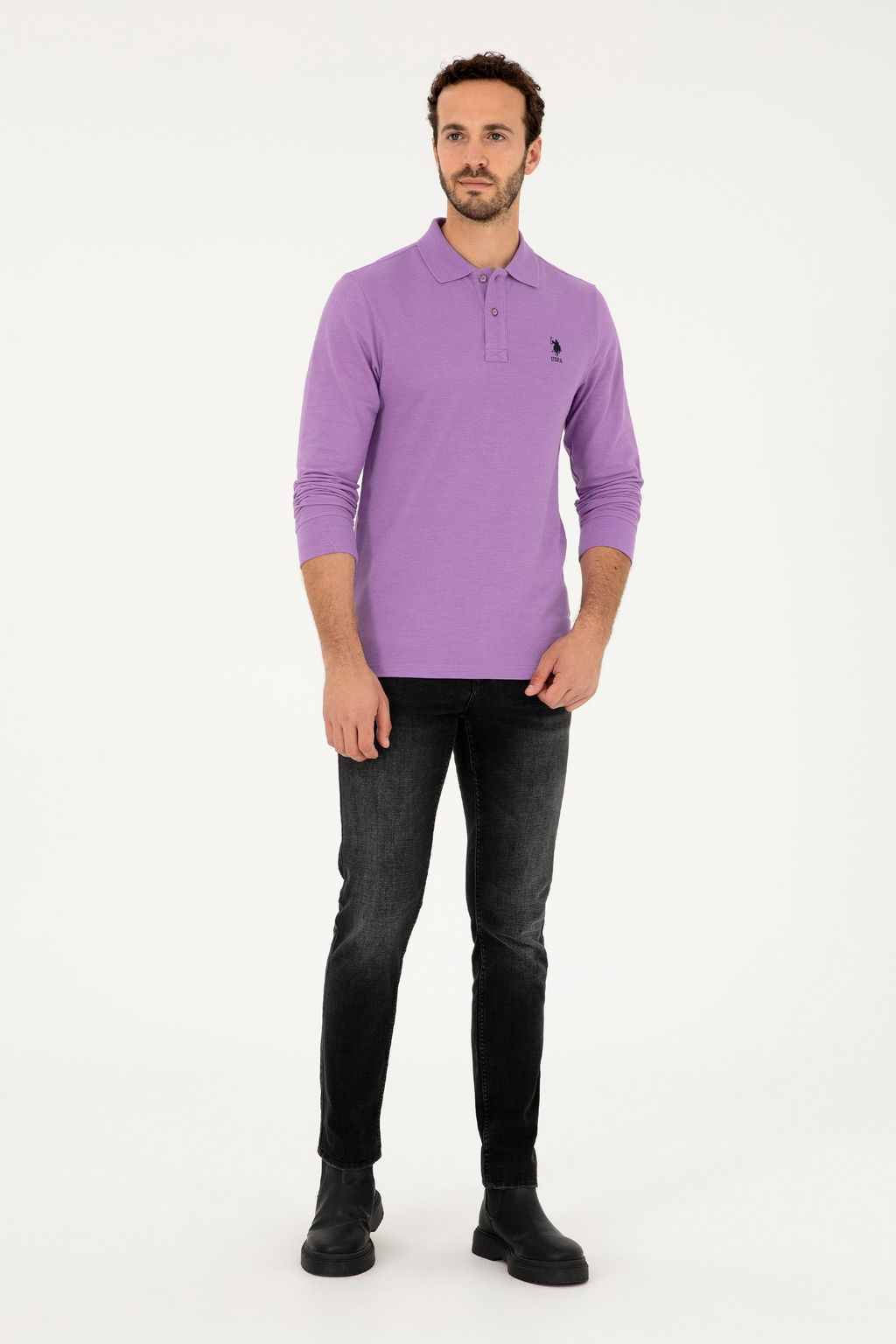 U. S. Polo Assn / Мужской РОЗОВЫЙ свитшот - U.s. polo assn фото 4