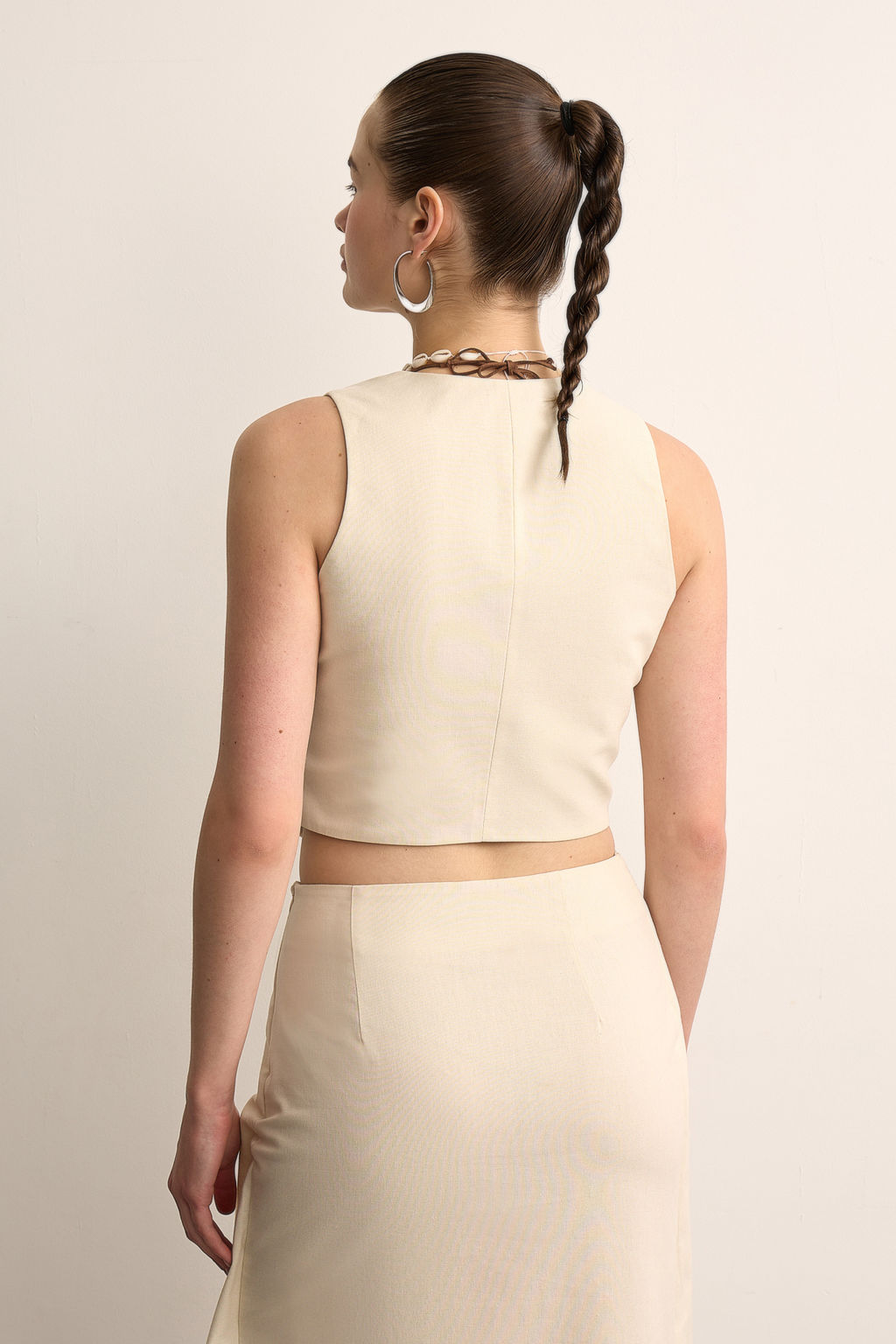 Жилетка короткая изо льна - Mollis фото 5