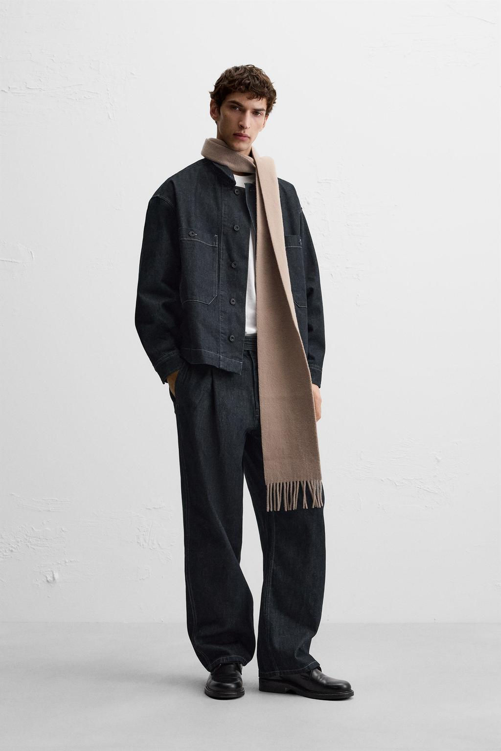 PLEATED JEANS WITH BELT - Zara фото 4
