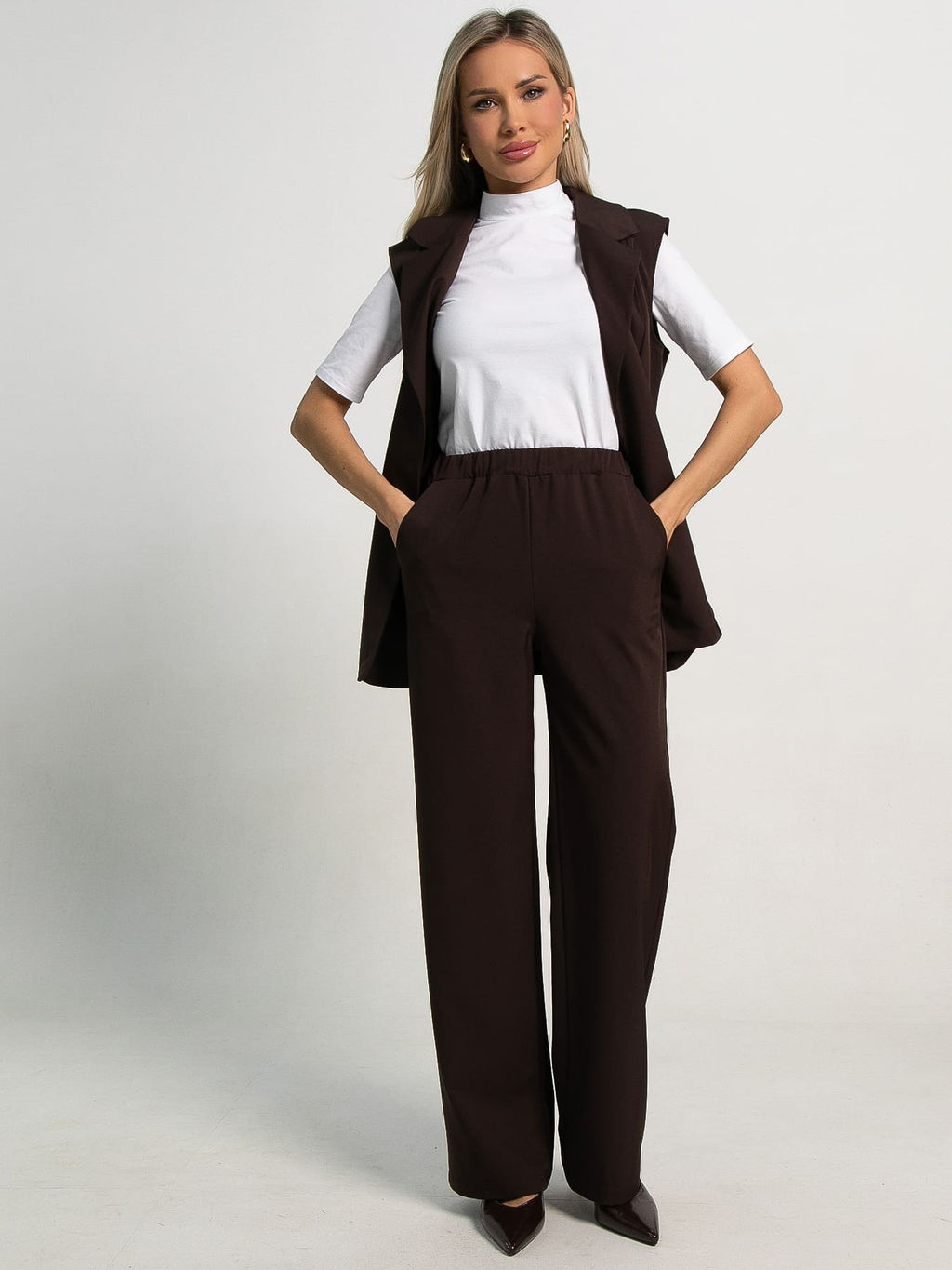 Водолазка с коротким рукавом (белая) Б15598-50М - Lt collection фото 6