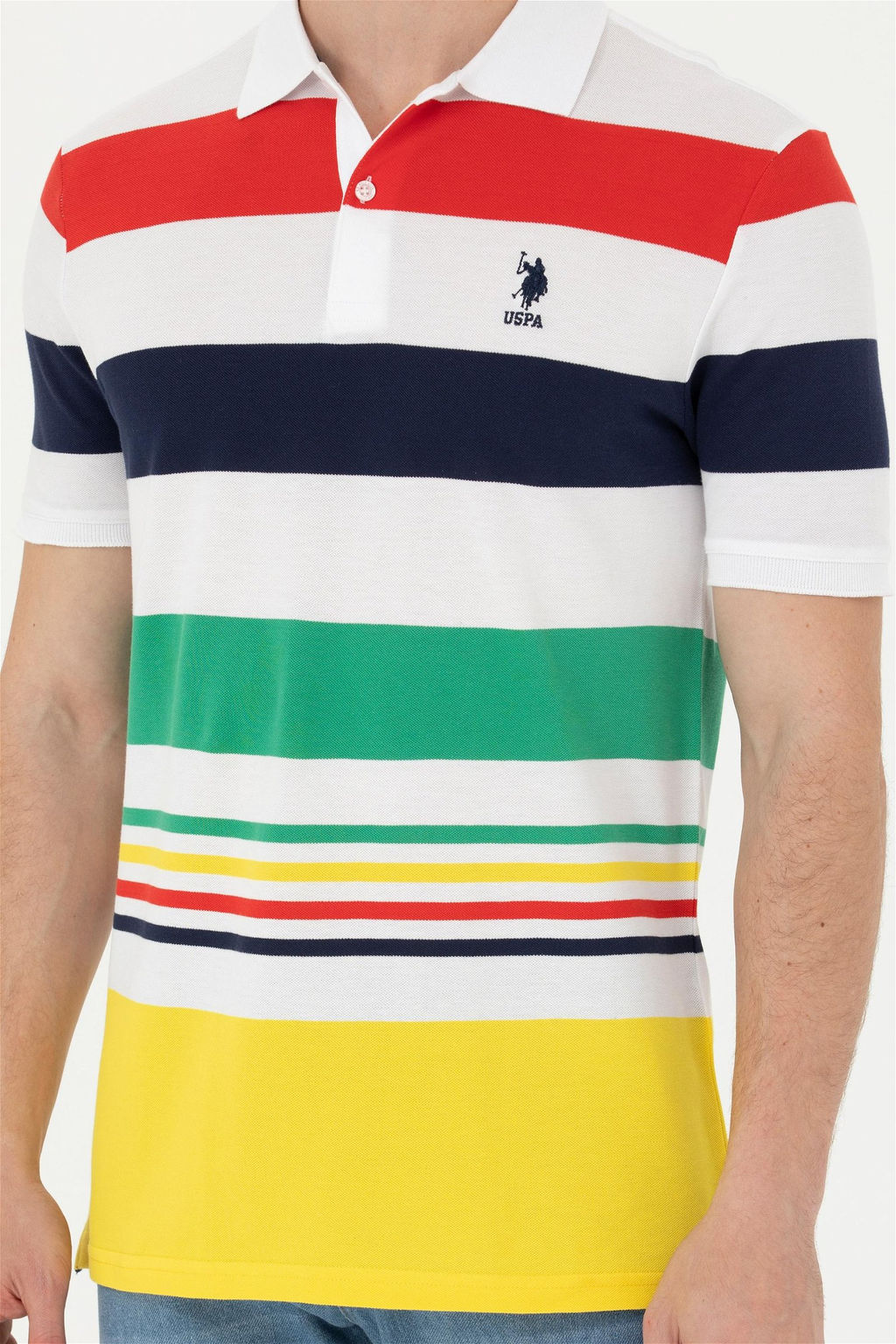 Мужская желтая футболка - U.s. polo assn фото 6