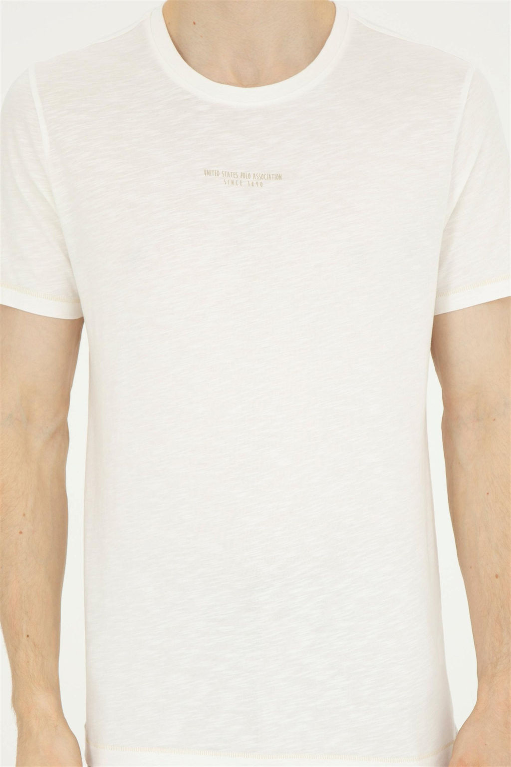 Мужская футболка цвета экрю - U.s. polo assn фото 6