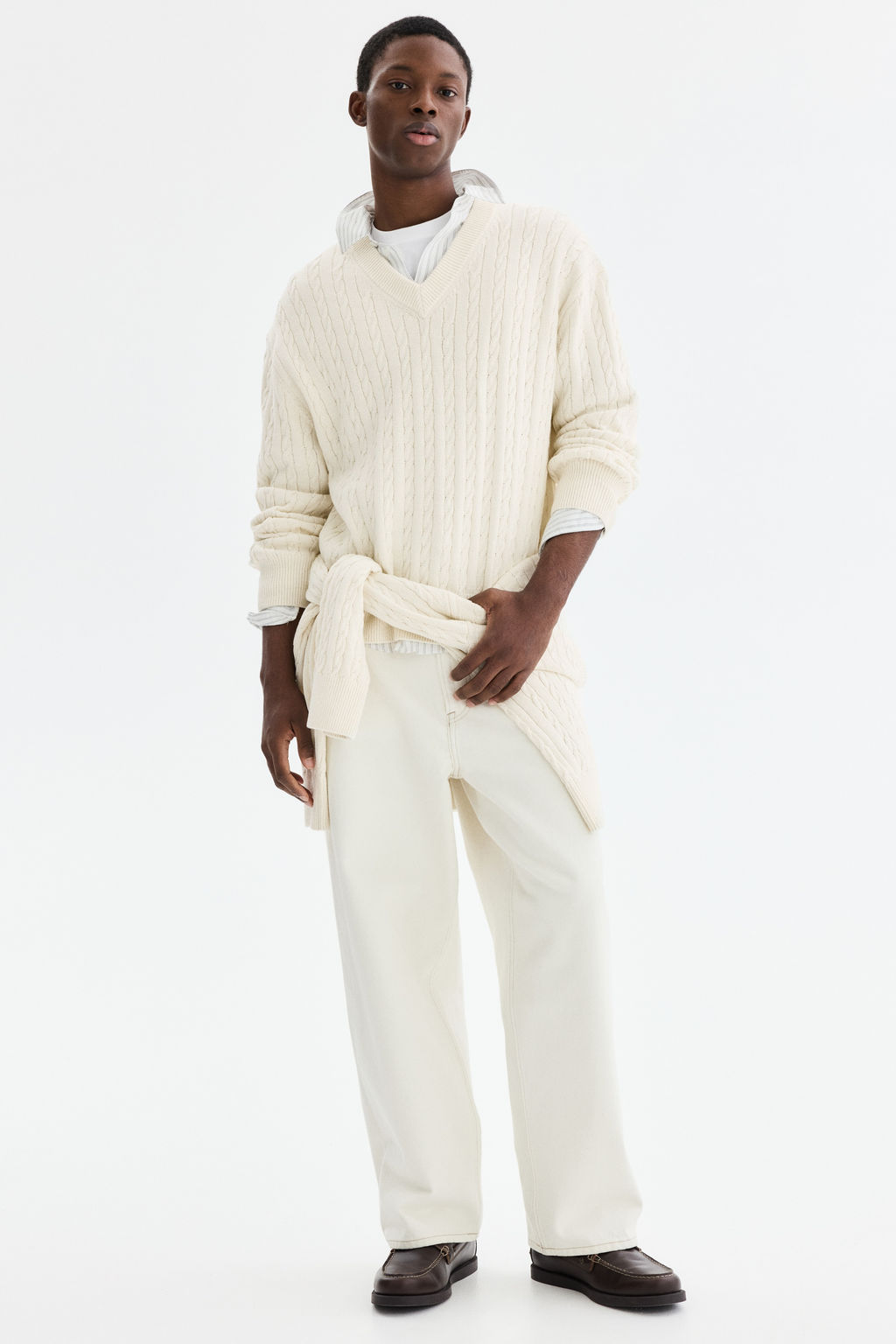 Jersey en punto trenzado Regular Fit - H&m фото 5
