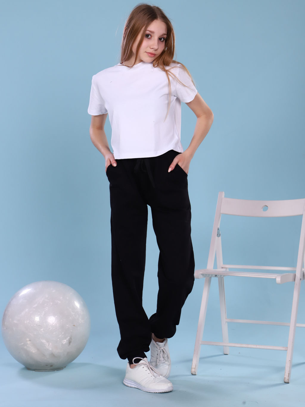 Брюки Бой Т черный - Ладошки фото 13