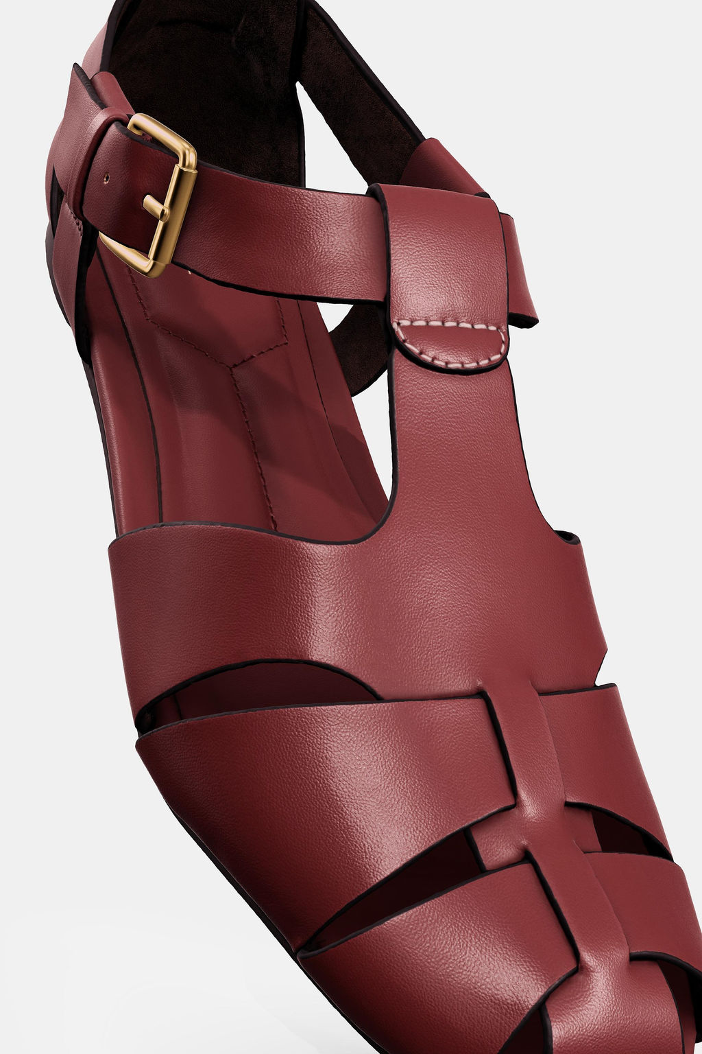 FLAT CAGE SANDALS - Zara фото 6